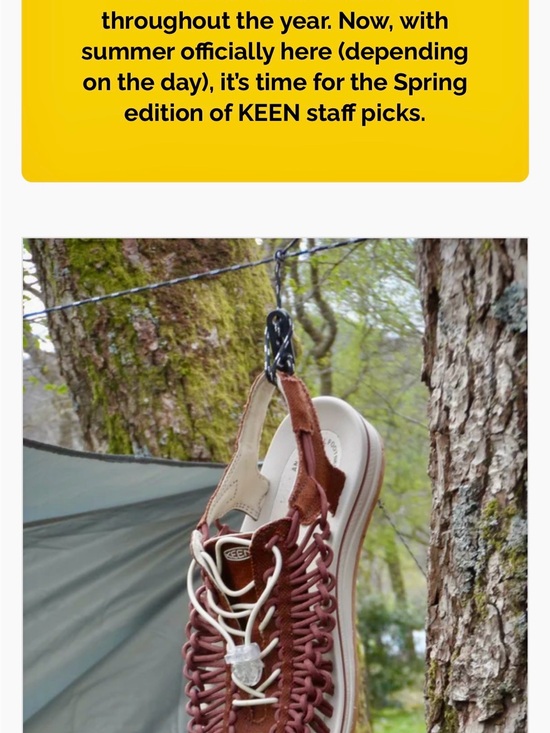 Keen Shoes - Keen Brown and Cream Woven Hanging Sandal Organizer